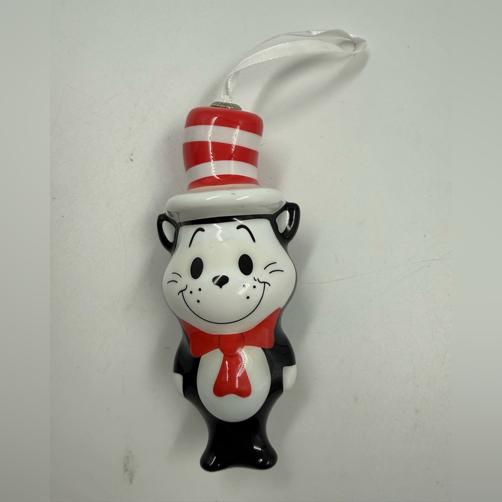 Cat In The Hat Plastic Ornament